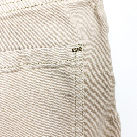 Garage Denim Beige Stretch Shorts - Picture 11 of 11